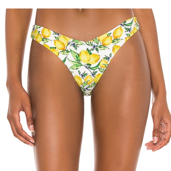 WeWoreWhat Delilah Bikini Bottom Lemons All Over XL - Picture 1 of 8